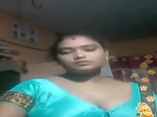 Tamil hinduskie grubaska niebieski silky bluza żyć, seks film 02
